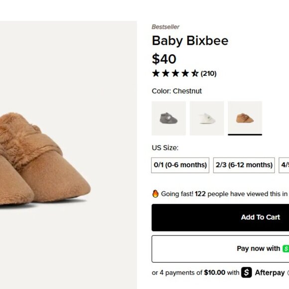 UGG Bixbee Baby Bootie Chestnut Brown 0/1 - Picture 5 of 5